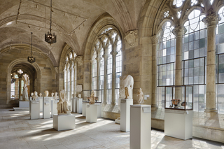 A collection of sculptures from the ancient Mediterranean world on display in the Yale University Art Gallery